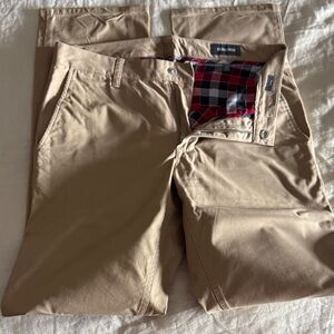 Bonobos Men's Khaki Chinos with Checkered Lining